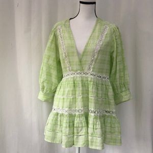 Free People boho oversized blouse small